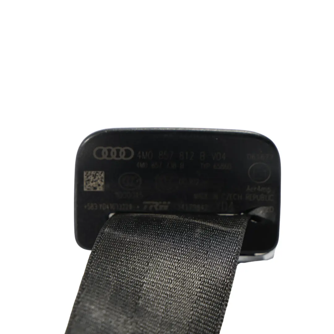 Audi Q7 4M Siège Arrière 3E Rangée Ceinture Sécurité Droite Noir - SKU 4M0857812B-1 - Numéro de pièce 4M0857812B