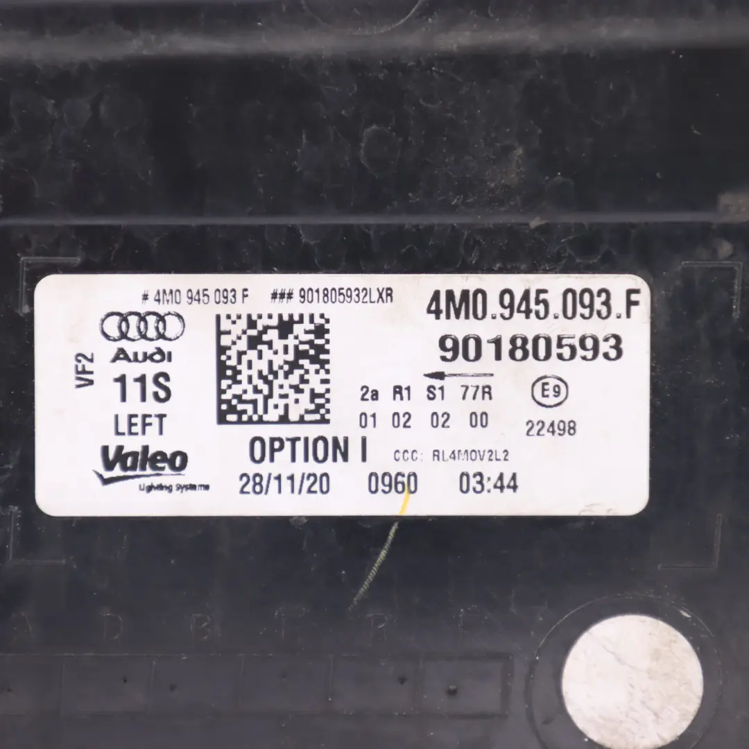 Audi Q7 4M Tail Light Assembly Rear Left N/S - SKU 4M0945093F - Part number 4M0945093F