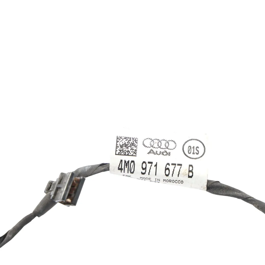 Audi Q7 4M Impact Sensor Unit Wiring Loom Harness Connector - SKU 4M0971677B - Part number 4M0971677B