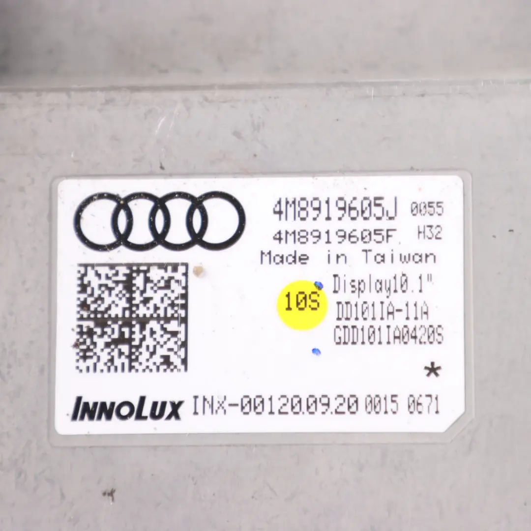 Audi Q7 4M MMI Multimedia Navigation Display Screen - SKU 4M8919605J - Part number 4M8919605J