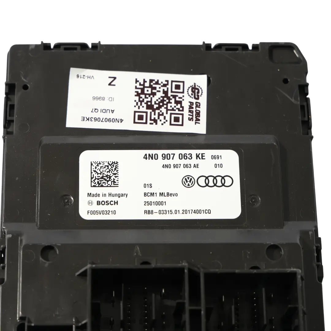 4M Module De Commande De Carrosserie De Confort BCM ECU pour Audi Q7 à propos du numéro de pièce 4N0907063KE Audi Q7 4M Module De Commande De Carrosserie De Confort BCM ECU - SKU 4N0907063KE - Numéro de pièce 4N0907063KE