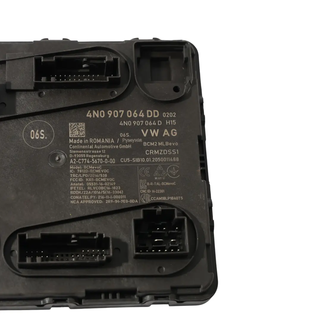 Audi A6 C8 Komfortsteuergerät BCM Modul Steuergerät - SKU 4N0907064DD - Teilenummer 4N0907064DD