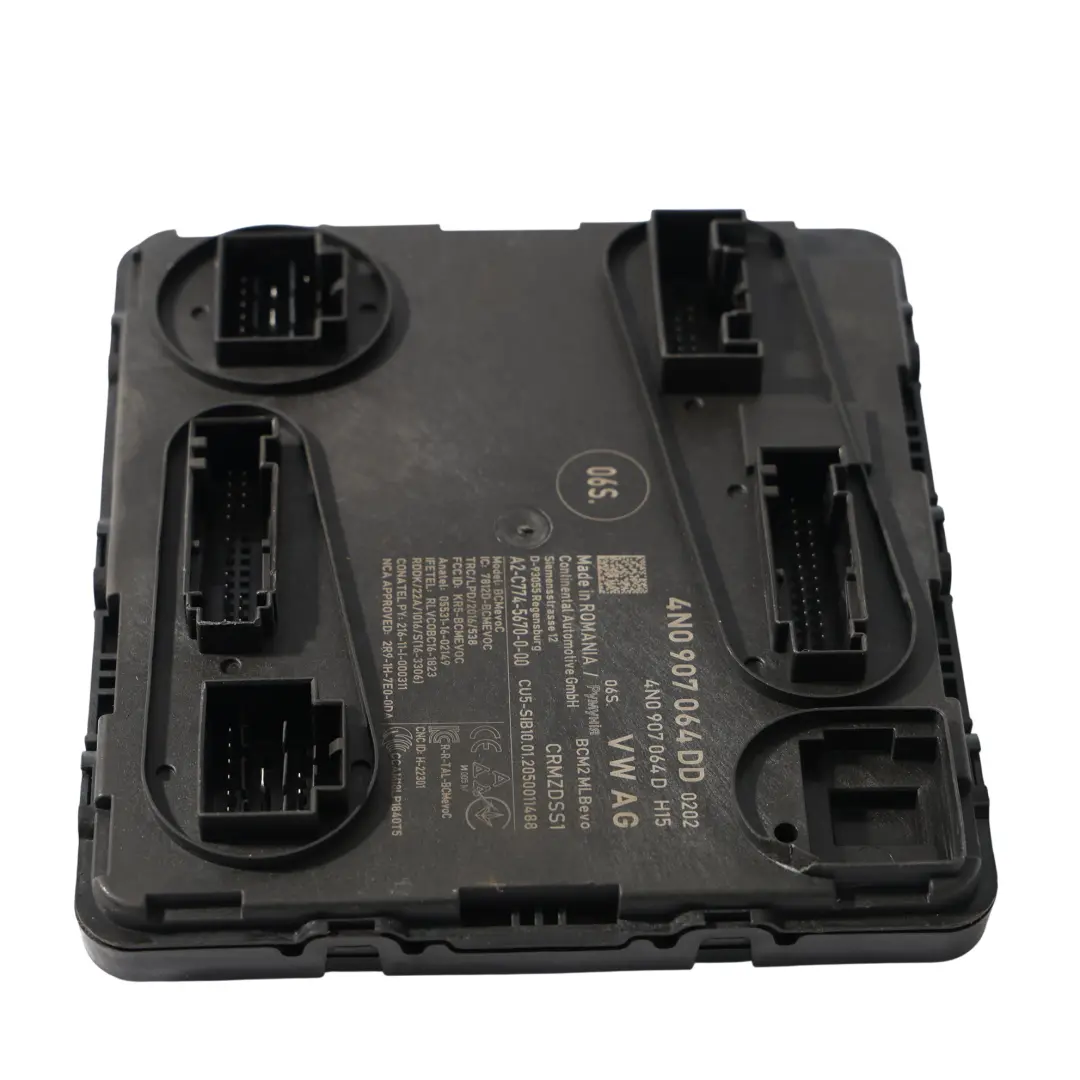 Body Control Comfort Unit Module BCM Convenience Unit ECU to Audi A6 C8 with Part number 4N0907064DD Audi A6 C8 Body Control Comfort Unit Module BCM Convenience Unit ECU - SKU 4N0907064DD - Part number 4N0907064DD