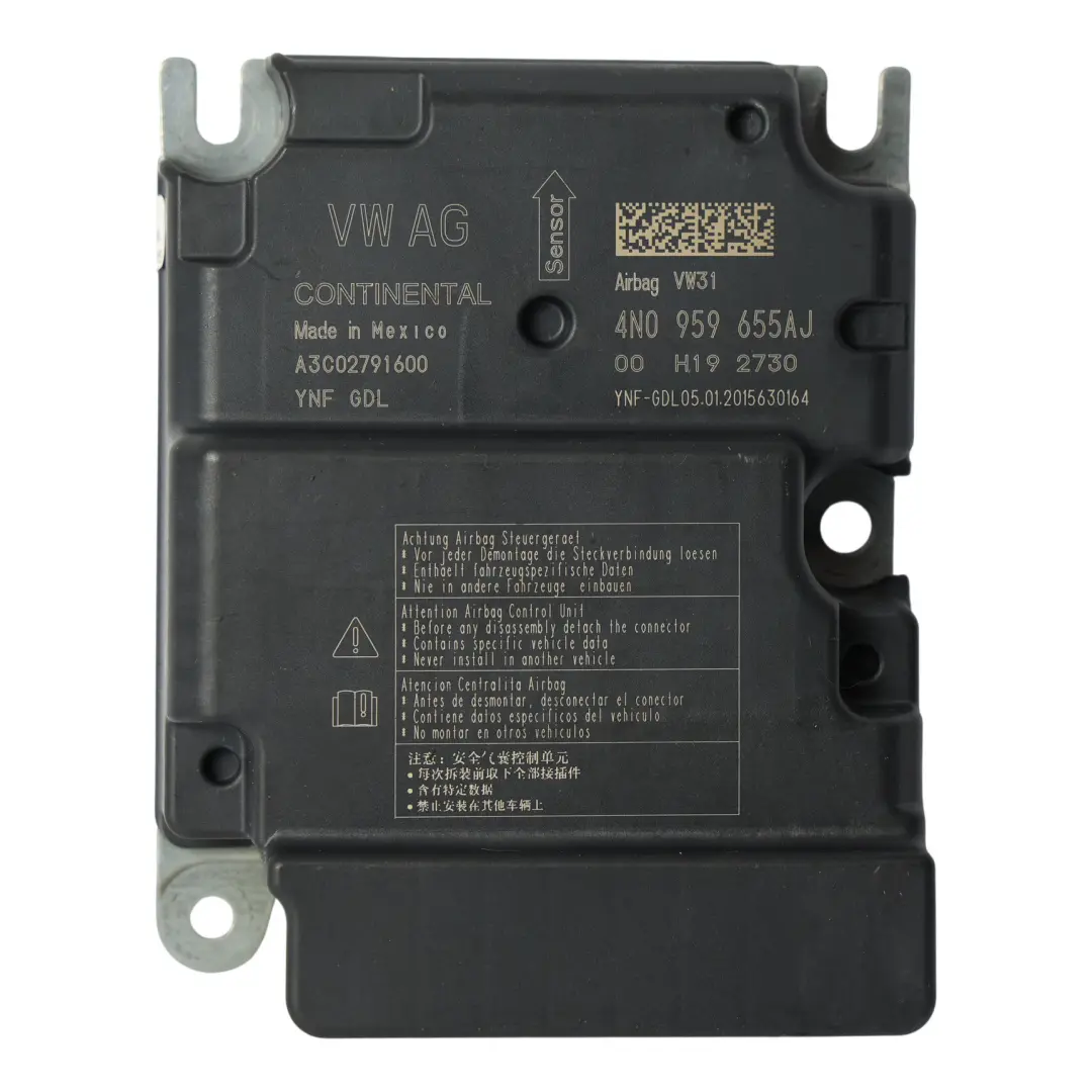 Unidad De Control Del Módulo De Aire ECU Computadora para Audi A6 C8 con número de pieza 4N0959655AJ Audi A6 C8 Unidad De Control Del Módulo De Aire ECU Computadora - SKU 4N0959655AJ - Número de pieza 4N0959655AJ