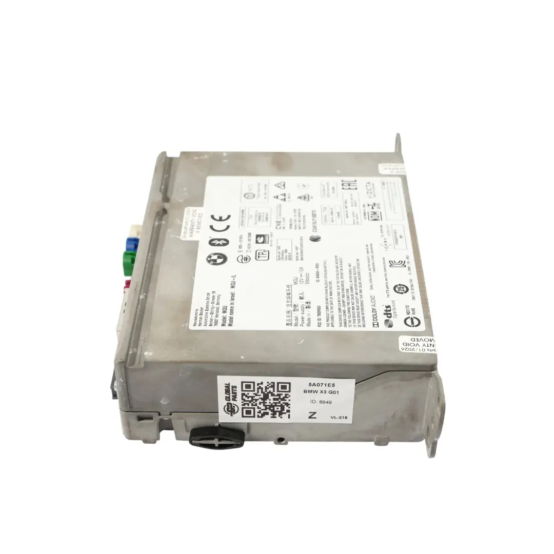 BMW G20 G30 X3 G01 X4 G02 Unità Principale Modulo Multimediale Harman - SKU 5A071E5 - Numero di parte 5A071E5