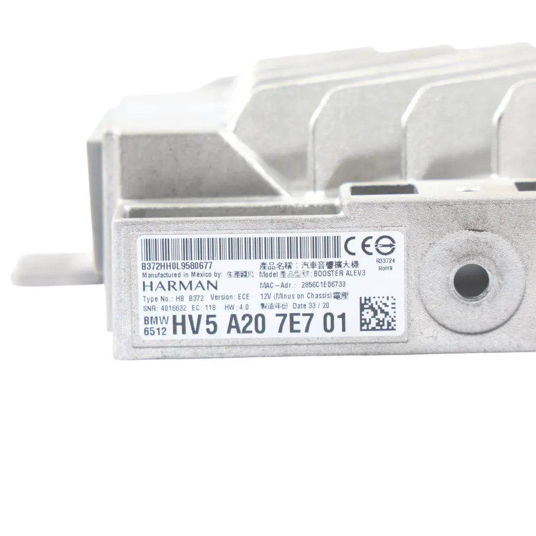 Audio Altavoz Amplificador De Sonido Harman para BMW X3 G01 G20 G21 G30 G31 con número de pieza 5A207E7 BMW X3 G01 G20 G21 G30 G31 Audio Altavoz Amplificador De Sonido Harman - SKU 5A207E7 - Número de pieza 5A207E7