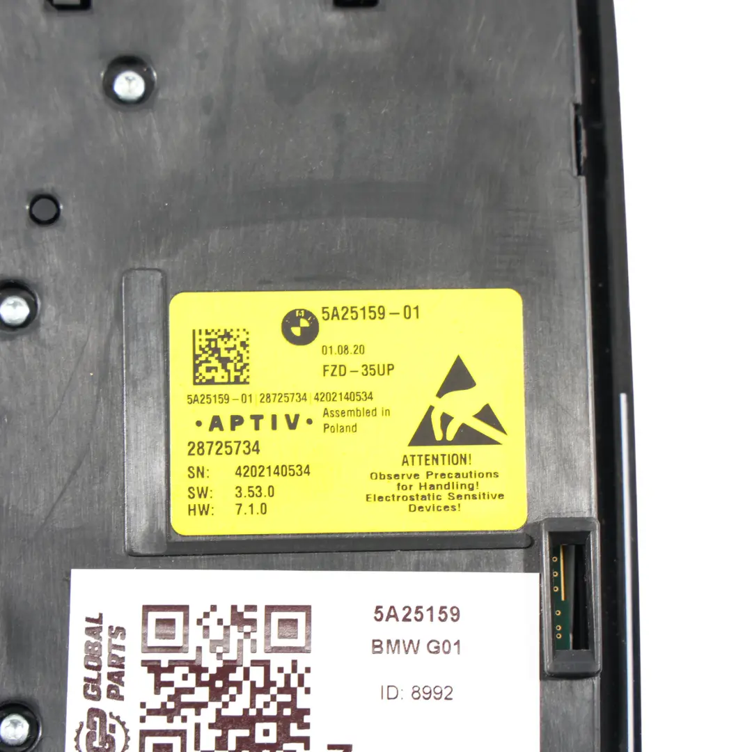 BMW X3 G01 X5 G05 G20 G21 G30 G31 Front Roof Interior Lamp Light Module - SKU 5A25159 - Part number 5A25159