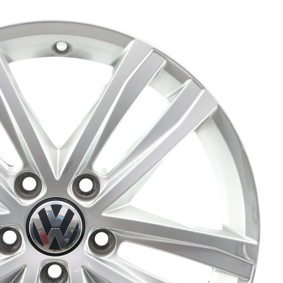 Volkswagen Jetta A6 Silver Wheel Alloy Rim 17" 7J ET:54 - SKU 5C0601025AN-1 - Part number 5C0601025AN
