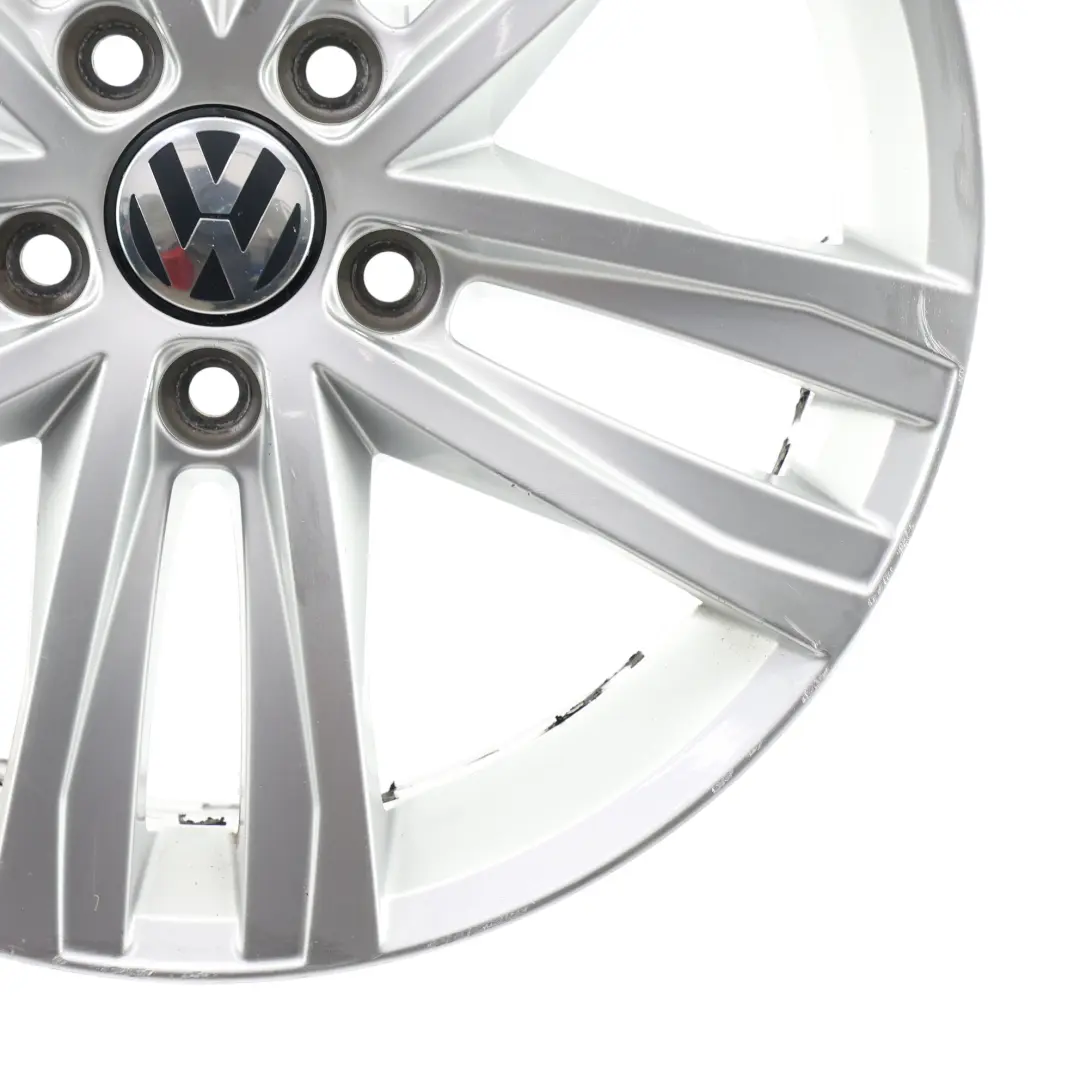 Volkswagen Jetta A6 Silver Wheel Alloy Rim 17" 7J ET:54 - SKU 5C0601025AN-1 - Part number 5C0601025AN