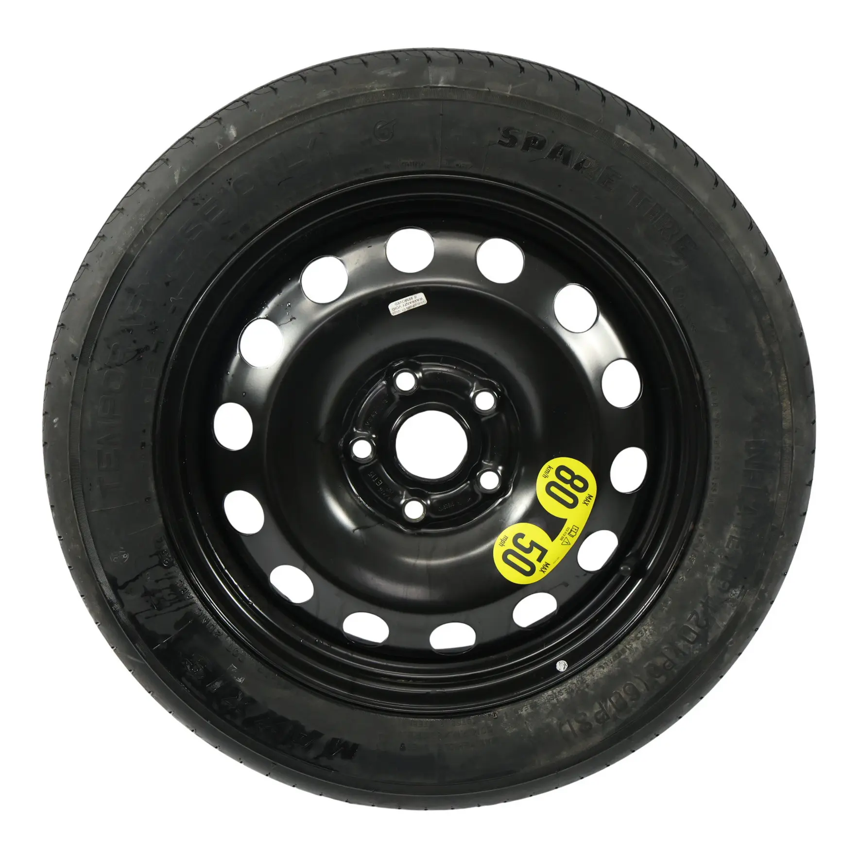 VW New Beetle Rueda Repuesto Acero R16 Neumático 6J 125/90 3JX16 5C0601027B