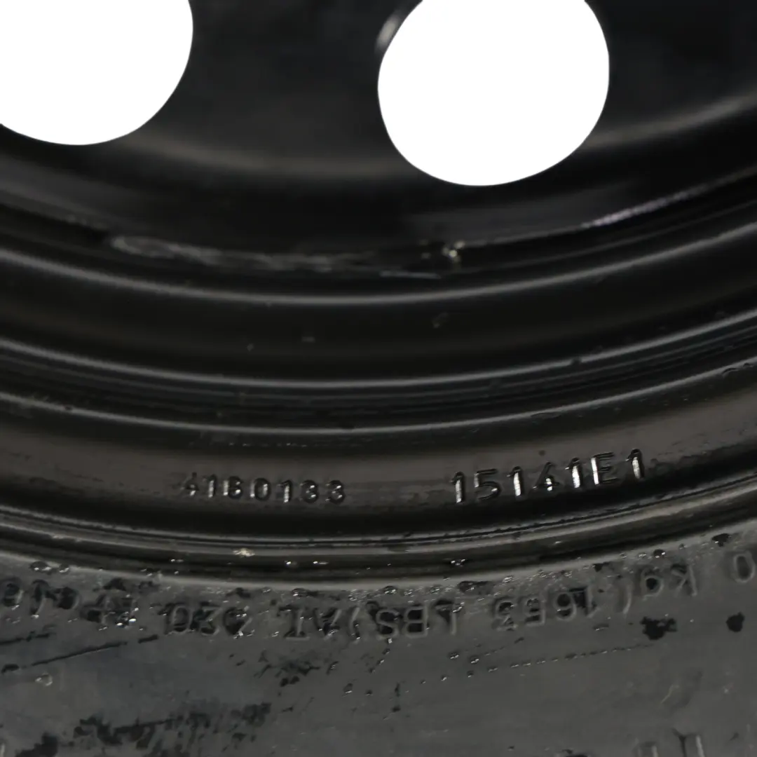 VW Volkswagen New Beetle Spare Wheel Steel R16 Tyre 6J 125/90 3JX16 - SKU 5C0601027B - Part number 5C0601027B