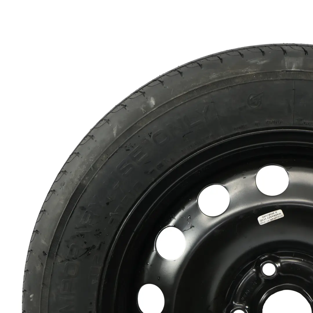 Ruota Scorta Acciaio R16 Pneumatico 6J 125/90 3JX16 per VW New Beetle con numero di parte 5C0601027B VW New Beetle Ruota Scorta Acciaio R16 Pneumatico 6J 125/90 3JX16 - SKU 5C0601027B - Numero di parte 5C0601027B