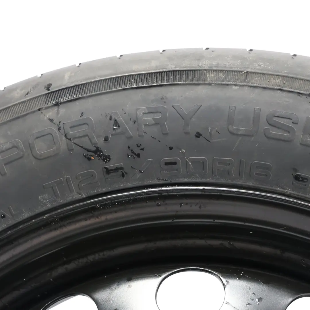 VW Volkswagen New Beetle Spare Wheel Steel R16 Tyre 6J 125/90 3JX16 - SKU 5C0601027B - Part number 5C0601027B