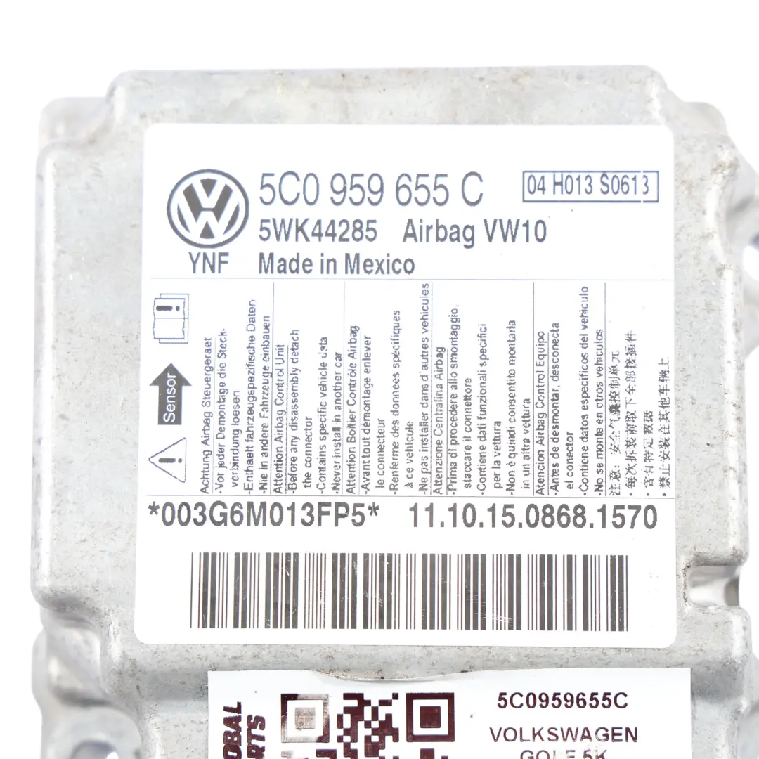 Módulo De Aire Unidad De Control ECU para VW Golf VI Variant Jetta con número de pieza 5C0959655C VW Golf VI Variant Jetta Módulo De Aire Unidad De Control ECU - SKU 5C0959655C - Número de pieza 5C0959655C