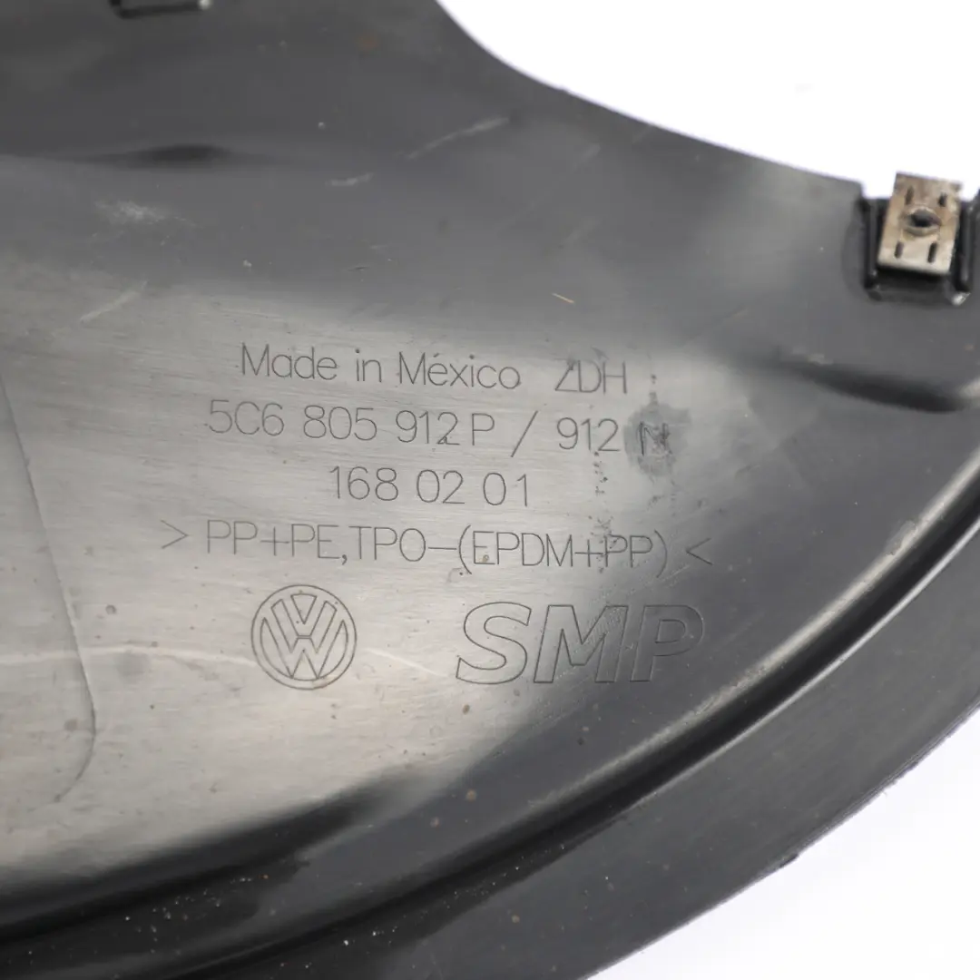 Mk6 Wheel Arch Cover Liner Front Right O/S to Volkswagen VW Jetta with Part number 5C6805912P Volkswagen VW Jetta Mk6 Wheel Arch Cover Liner Front Right O/S - SKU 5C6805912P - Part number 5C6805912P