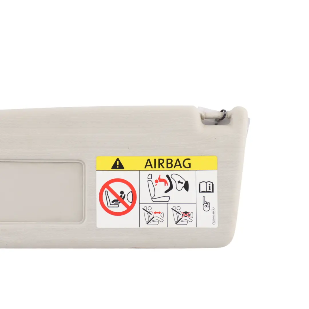 Mk6 Sun Visor Sunvisor Cover Panel Left N/S to VW Volkswagen Jetta A6 with Part number 5C6857551AE VW Volkswagen Jetta A6 Mk6 Sun Visor Sunvisor Cover Panel Left N/S - SKU 5C6857551AE - Part number 5C6857551AE