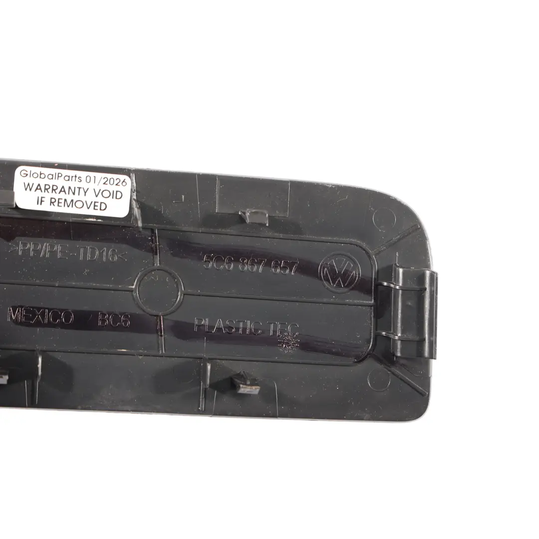 Volkswagen Jetta A6 Wewnętrzna Osłona Lampy Lewa Satynowa Czerń - SKU 5C6867657 - Numer Części 5C6867657