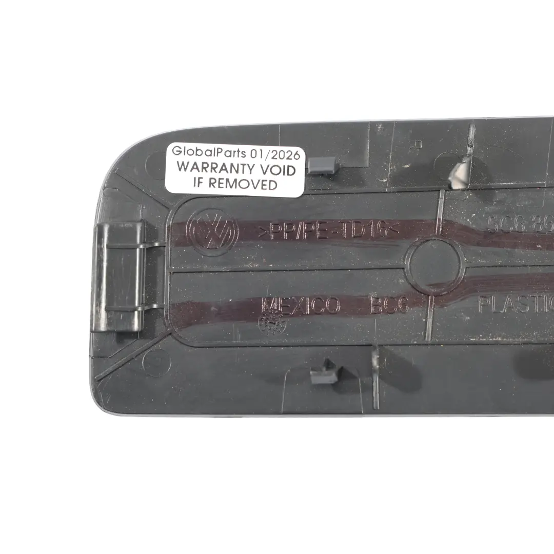 Derecho Tapa Inspección Negro Satinado para Volkswagen Jetta A6 con número de pieza 5C6867658 Volkswagen Jetta A6 Derecho Tapa Inspección Negro Satinado - SKU 5C6867658 - Número de pieza 5C6867658