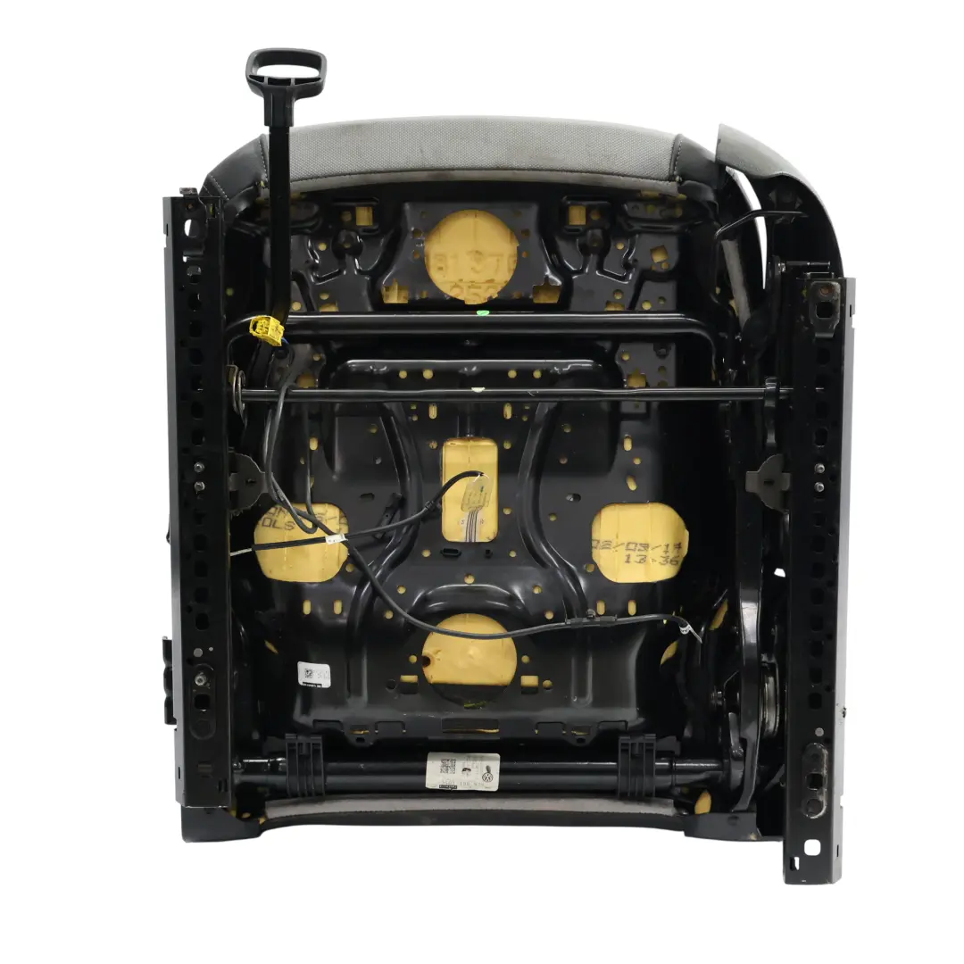 VW Volkswagen Jetta Mk6 A6 Siège Avant Gauche Tissu Cuir Noir Titane - SKU 5C6881805HE-1 - Numéro de pièce 5C6881805HE