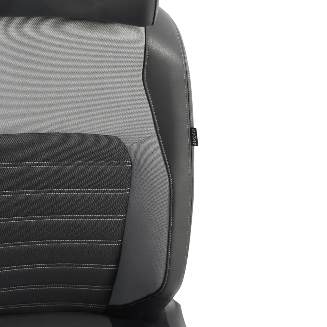 Mk6 A6 Front Seat Fabric Leather Titan Black Left N/S to VW Volkswagen Jetta with Part number 5C6881805HE VW Volkswagen Jetta Mk6 A6 Front Seat Fabric Leather Titan Black Left N/S - SKU 5C6881805HE-1 - Part number 5C6881805HE