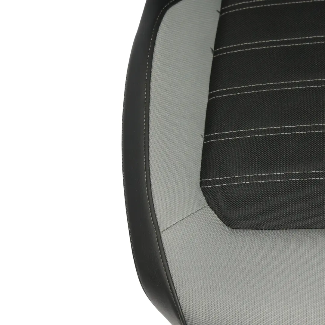 VW Volkswagen Jetta Mk6 A6 Siège Avant Gauche Tissu Cuir Noir Titane - SKU 5C6881805HE-1 - Numéro de pièce 5C6881805HE