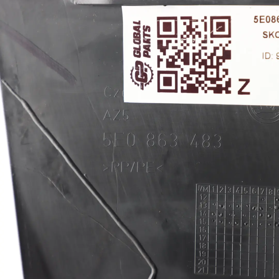 Mk3 5E A-Pillar Trim Cover Panel Lower Left N/S Side to Skoda Octavia with Part number 5E0863483 Skoda Octavia Mk3 5E A-Pillar Trim Cover Panel Lower Left N/S Side - SKU 5E0863483 - Part number 5E0863483