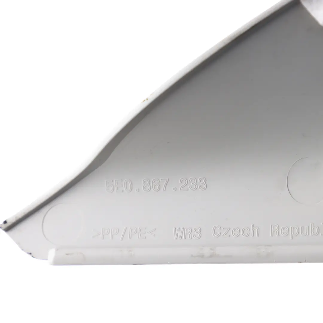 Pillar Trim D Pearl Grey Left N/S to Skoda Octavia 5E A with Part number 5E0867233 Skoda Octavia 5E A Pillar Trim D Pearl Grey Left N/S - SKU 5E0867233 - Part number 5E0867233