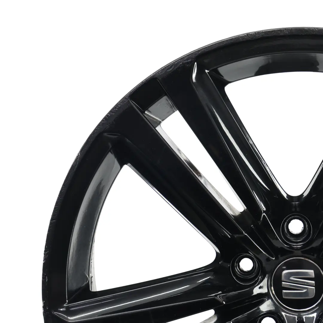 Seat Leon Cupra 5F Black Wheel Alloy Rim 19" 8J ET:50 - SKU 5F0601025K-4 - Part number 5F0601025K