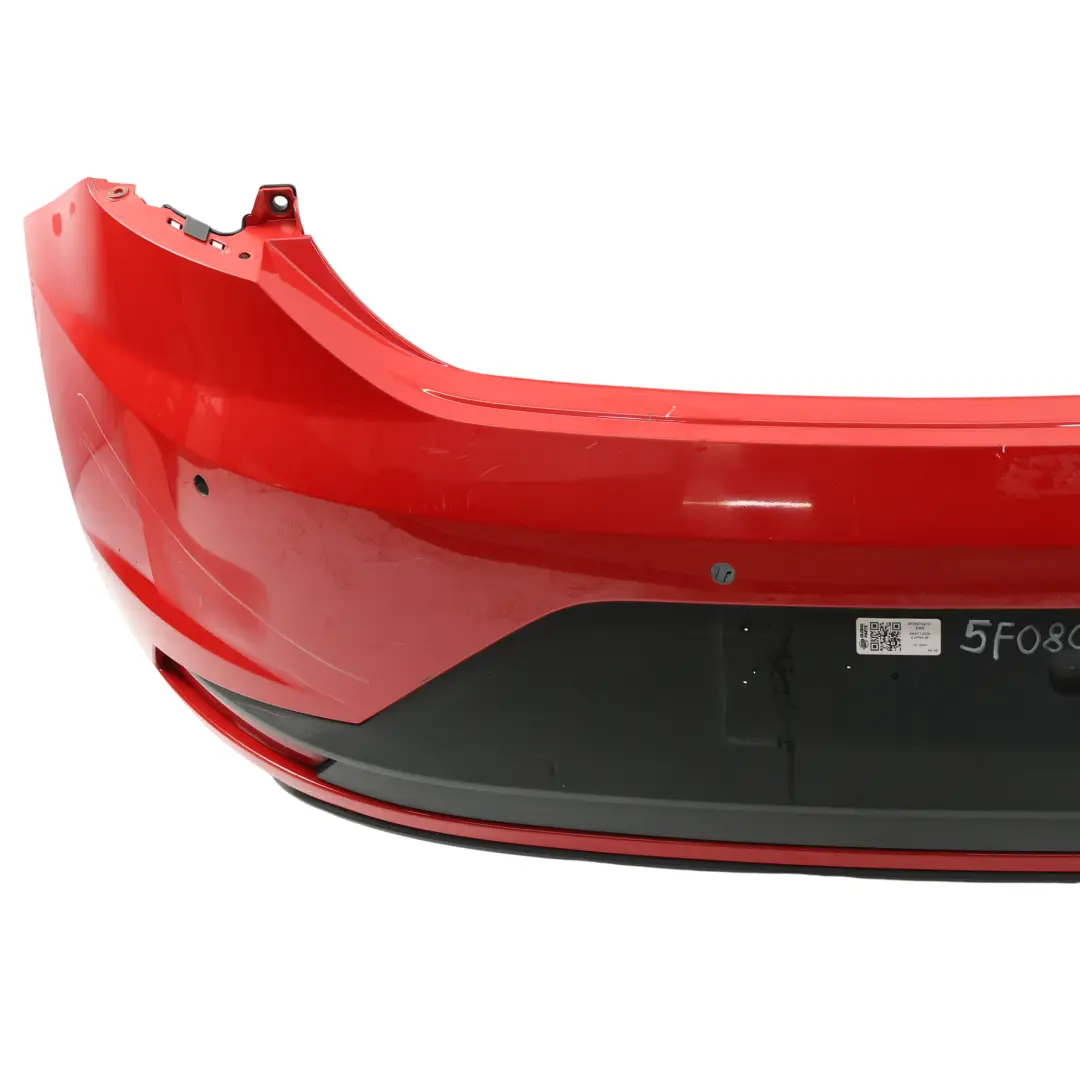 Seat Leon Mk3 Hatchback Rear Bumper Panel Cupra Cover Trim Emotion Red - S3H - SKU 5F0807421E-EMR - Part number 5F0807421E