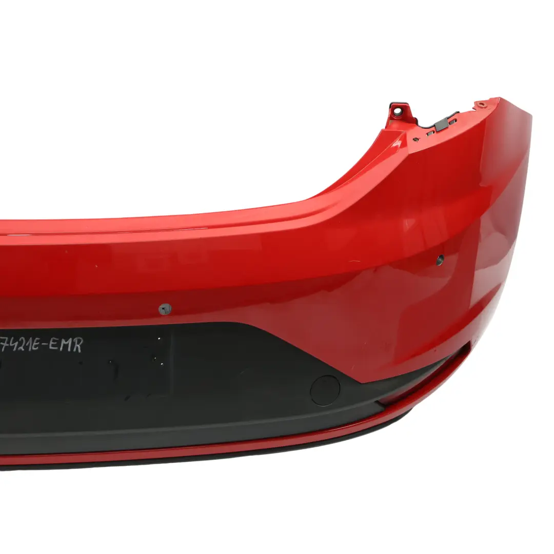 Seat Leon Mk3 Hatchback Rear Bumper Panel Cupra Cover Trim Emotion Red - S3H - SKU 5F0807421E-EMR - Part number 5F0807421E