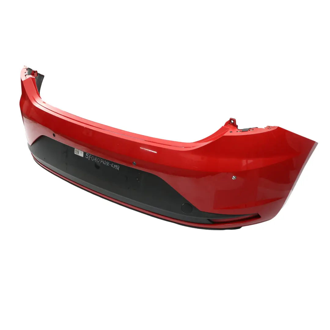 Seat Leon Mk3 Hatchback Rear Bumper Panel Cupra Cover Trim Emotion Red - S3H - SKU 5F0807421E-EMR - Part number 5F0807421E