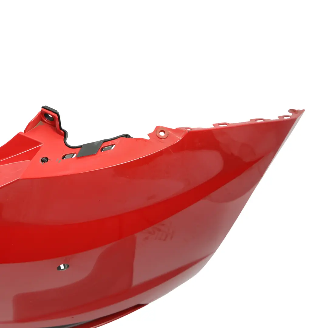 Mk3 Hatchback Rear Bumper Panel Cupra Cover Trim Emotion Red - S3H to Seat Leon with Part number 5F0807421E Seat Leon Mk3 Hatchback Rear Bumper Panel Cupra Cover Trim Emotion Red - S3H - SKU 5F0807421E-EMR - Part number 5F0807421E