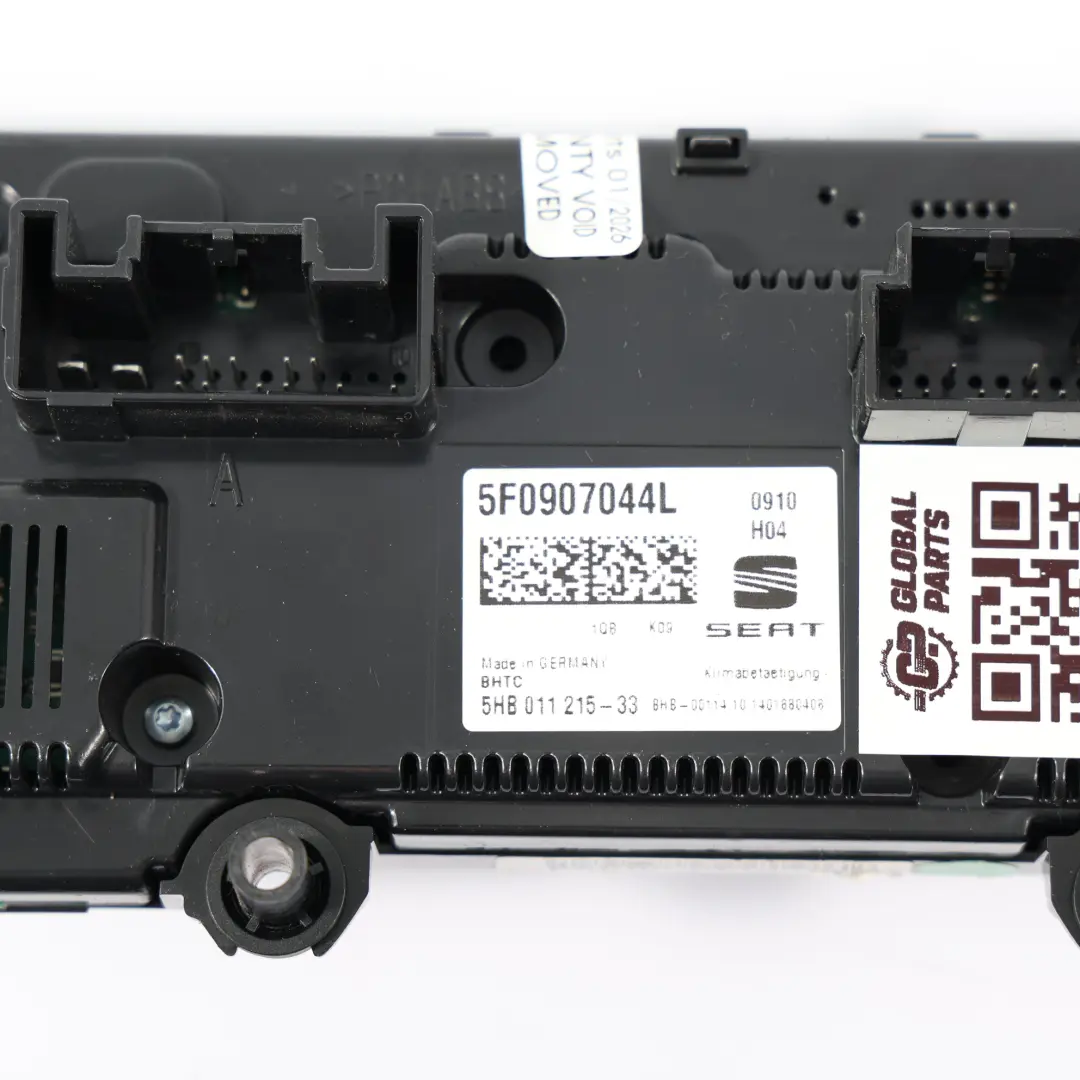5F Panneau Commande Climatisation Sièges Chauffants pour Seat Leon Cupra à propos du numéro de pièce 5F0907044L Seat Leon Cupra 5F Panneau Commande Climatisation Sièges Chauffants - SKU 5F0907044L - Numéro de pièce 5F0907044L