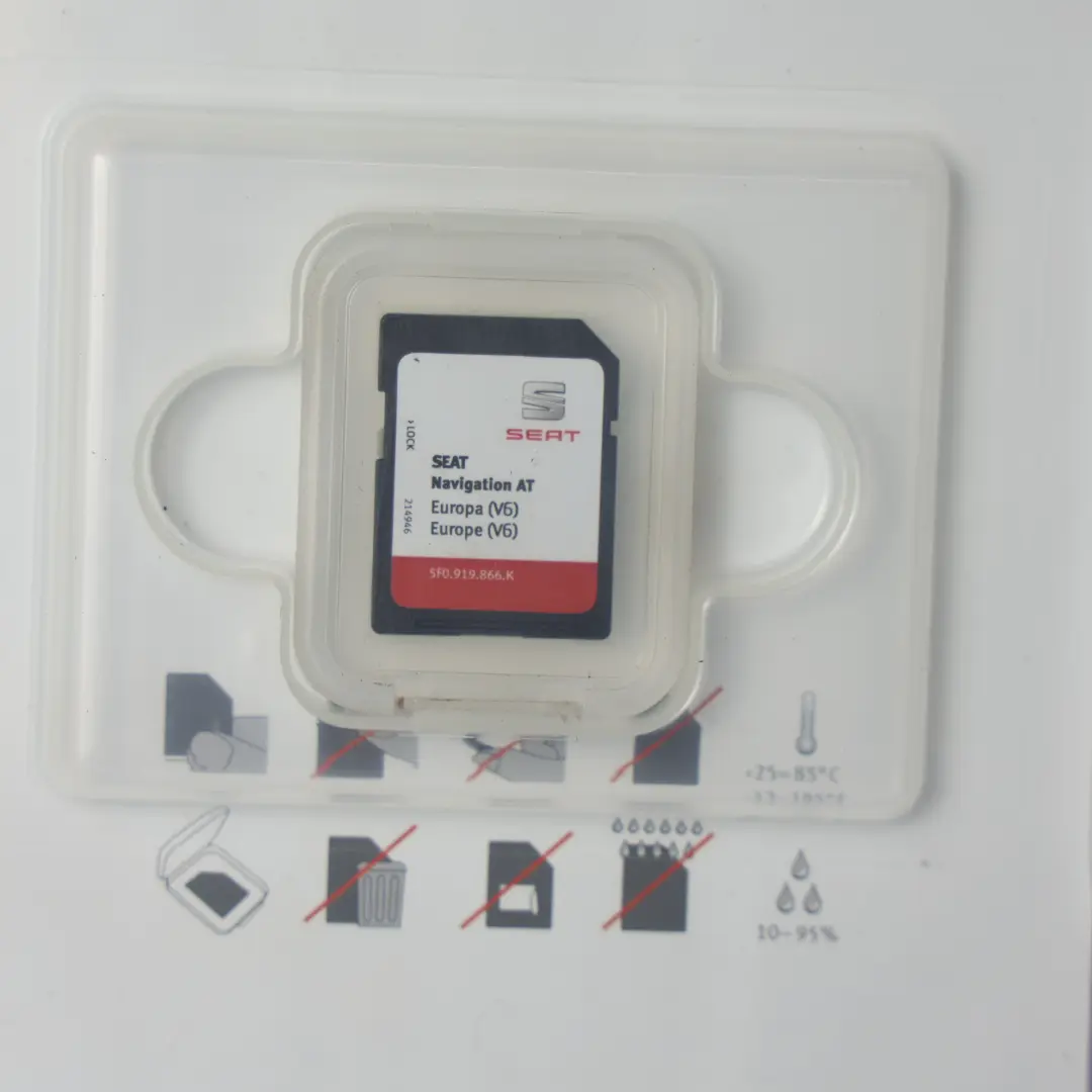 Navigation SD Card Sat Nav Map Pilot Europe pour Seat Leon III à propos du numéro de pièce 5F0919866K Seat Leon III Navigation SD Card Sat Nav Map Pilot Europe - SKU 5F0919866K - Numéro de pièce 5F0919866K