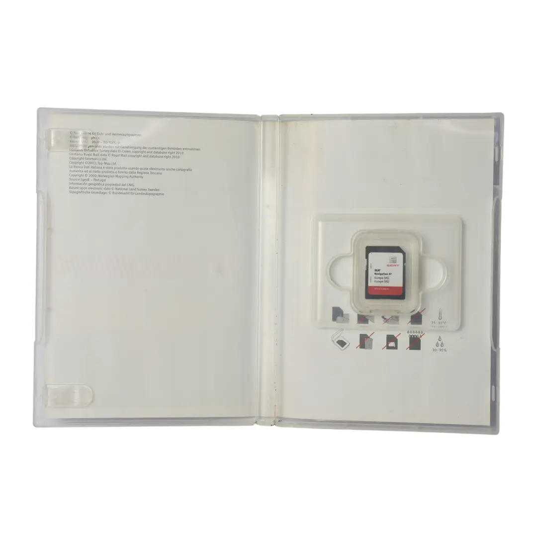 Seat Leon Mk3 Navigation SD Card Sat Nav Map Pilot Europe - SKU 5F0919866K - Part number 5F0919866K