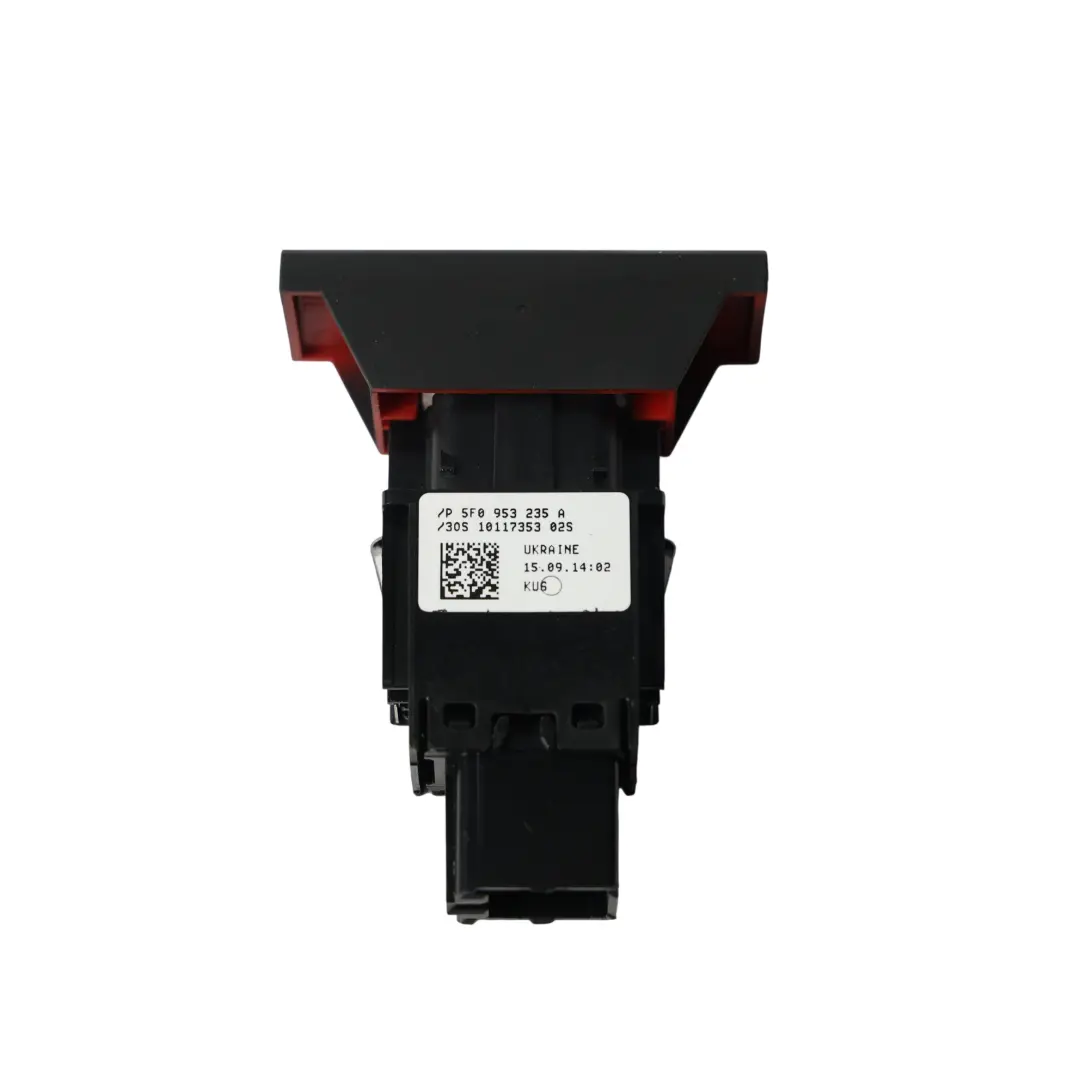 Seat Ibiza Leon 5F Bouton Détresse Interrupteur Feux Détresse - SKU 5F0953235A - Numéro de pièce 5F0953235A