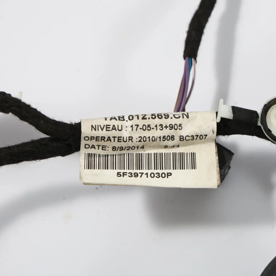 5F Door Wiring Cables Harness Loom Front Left N/S to Seat Leon with Part number 5F3971030P Seat Leon 5F Door Wiring Cables Harness Loom Front Left N/S - SKU RHD-5F3971030P - Part number 5F3971030P