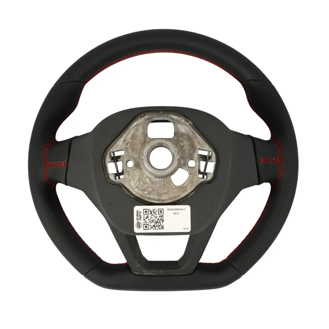 MK4 IV Arona FR Volante NUEVO Cuero Fondo Plano para Seat Leon con número de pieza 5FA419091H Seat Leon MK4 IV Arona FR Volante NUEVO Cuero Fondo Plano - SKU 5FA419091H-1 - Número de pieza 5FA419091H