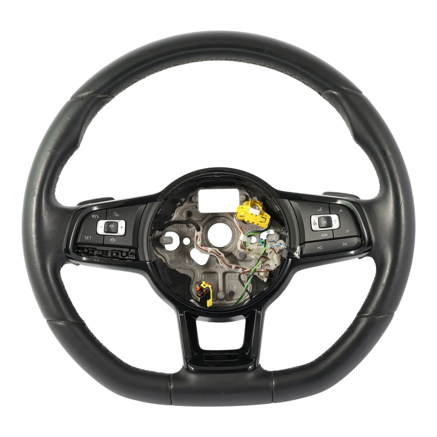 Volkswagen Golf Mk7 R Lenkrad Schwarz Leder Schaltwippen 5G0419091LK