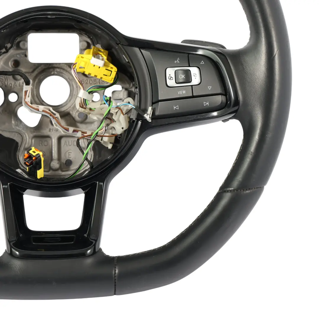 Volkswagen Golf Mk7 R Steering Wheel Black Leather Paddle Shift - SKU 5G0419091LK - Part number 5G0419091LK