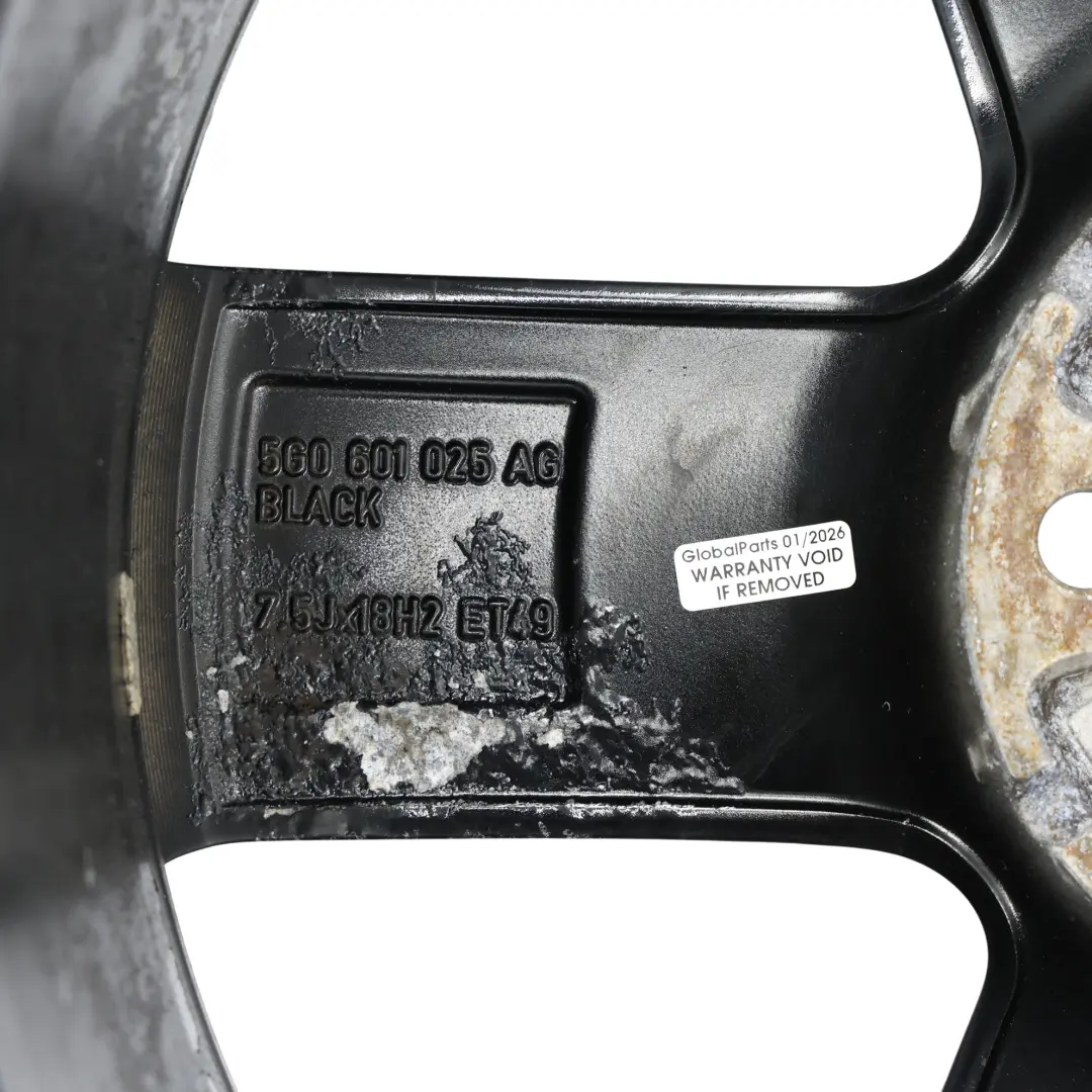 Volkswagen Golf Mk7 Bicolor Wheel Rim Alloy 18" 8.5J ET:49 - SKU 5G0601025AG-4 - Part number 5G0601025AG