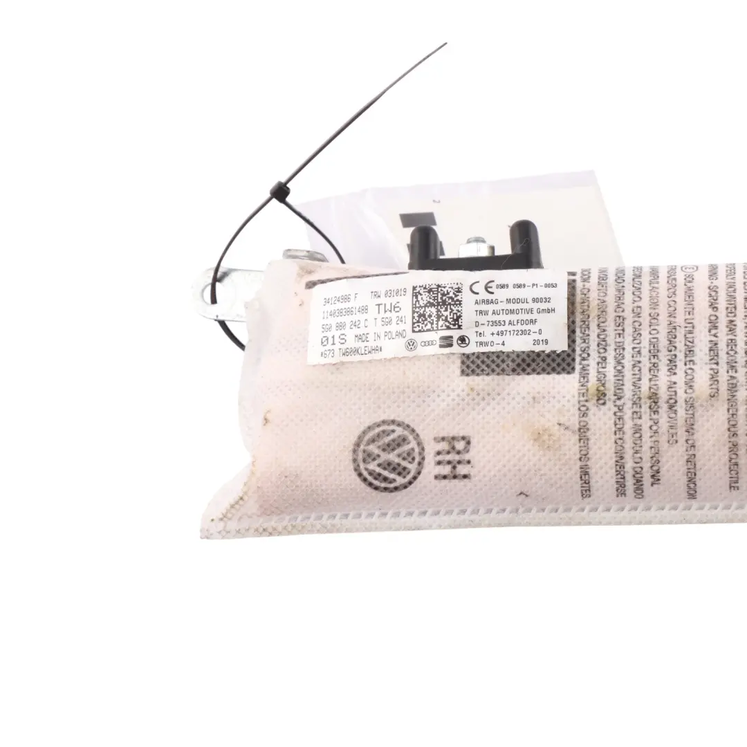 Sitz Seite Seitliche Luft Modul Vorne Rechts für Volkswagen VW Golf 7 mit Teilenummer 5G0880242C Volkswagen VW Golf 7 Sitz Seite Seitliche Luft Modul Vorne Rechts - SKU 5G0880242C - Teilenummer 5G0880242C