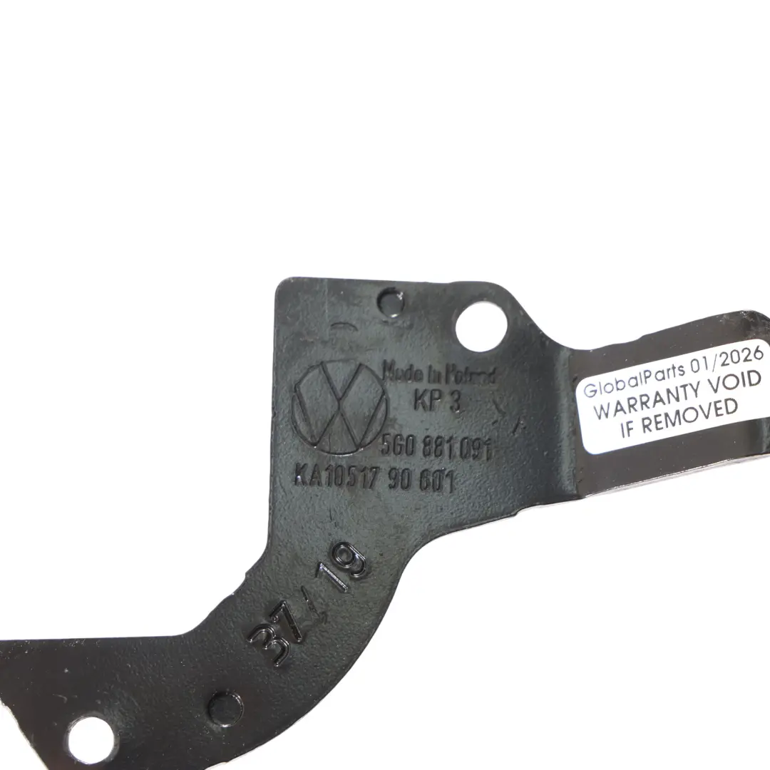 VW Golf VII Manija Del Asiento Palanca De Ajuste Delantera Izquierda - SKU 5G0881091 - Número de pieza 5G0881091