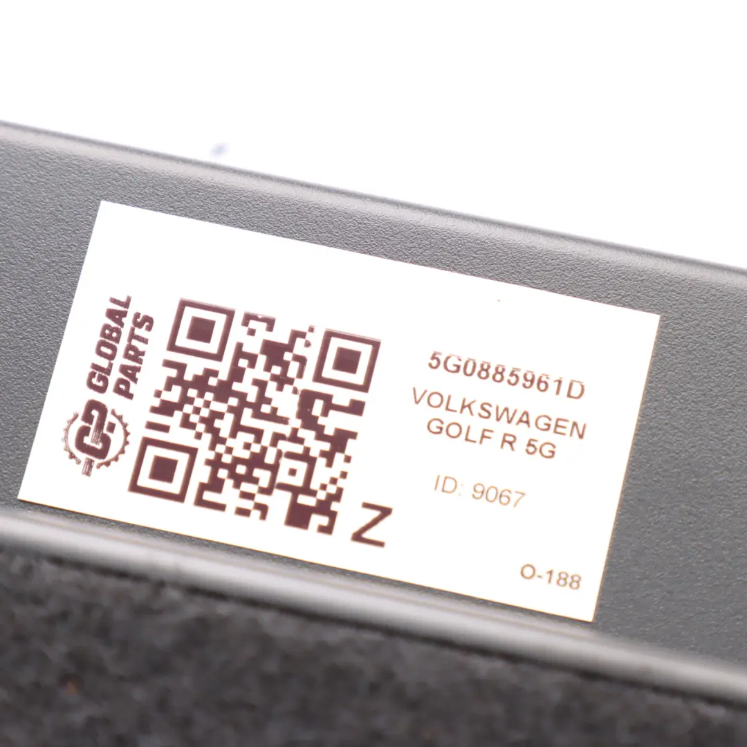 5G Reposabrazos Delantero Central Negro Base para Volkswagen Golf R con número de pieza 5G0885961D Volkswagen Golf R 5G Reposabrazos Delantero Central Negro Base - SKU 5G0885961D - Número de pieza 5G0885961D