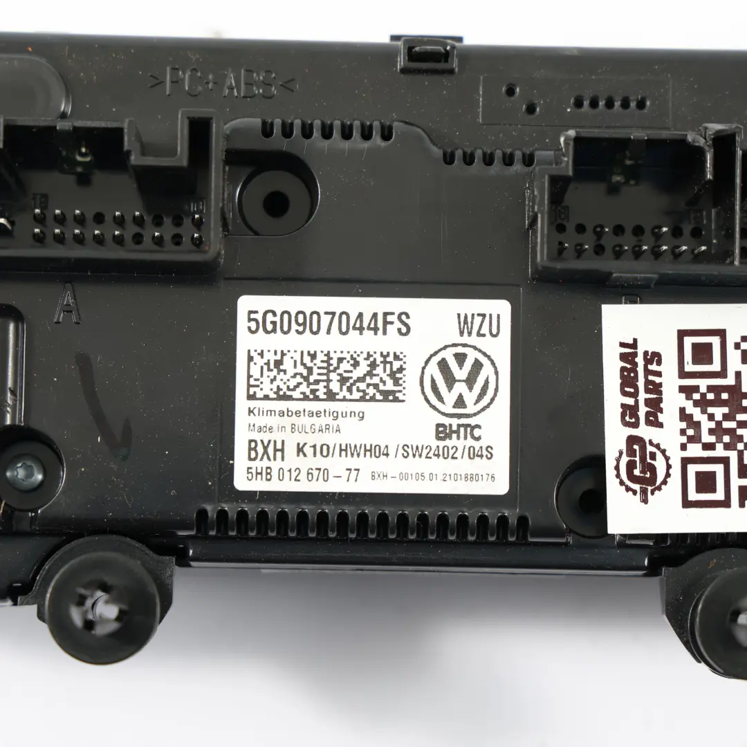Volkswagen VW T-Roc A11 A/C Heater Control Panel Switch Unit - SKU 5G0907044FS - Part number 5G0907044FS