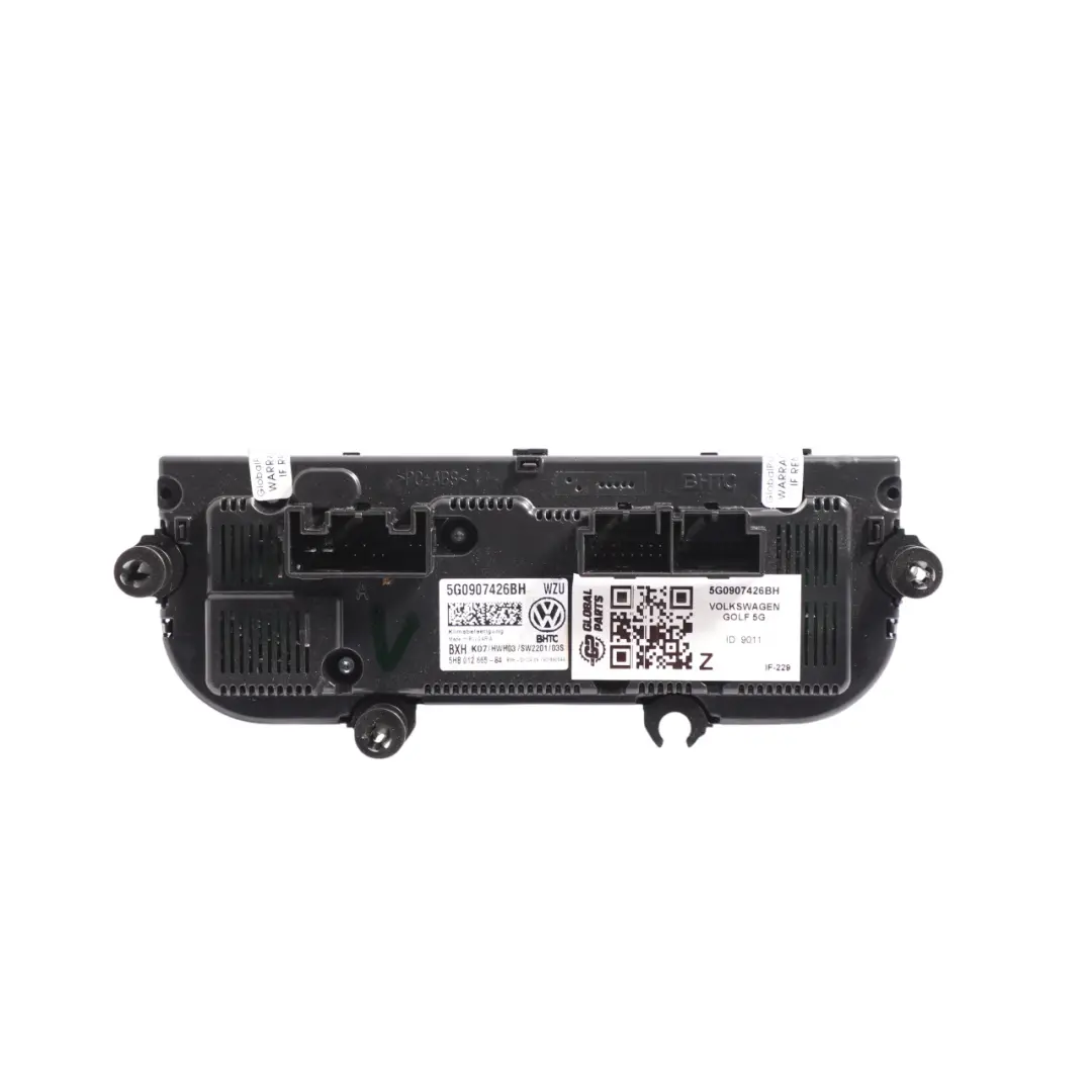 Volskwagen Golf 5G Air Conditioning Display And Control Unit to with Part number 5G0907426BH Volskwagen Golf 5G Air Conditioning Display And Control Unit - SKU 5G0907426BH - Part number 5G0907426BH