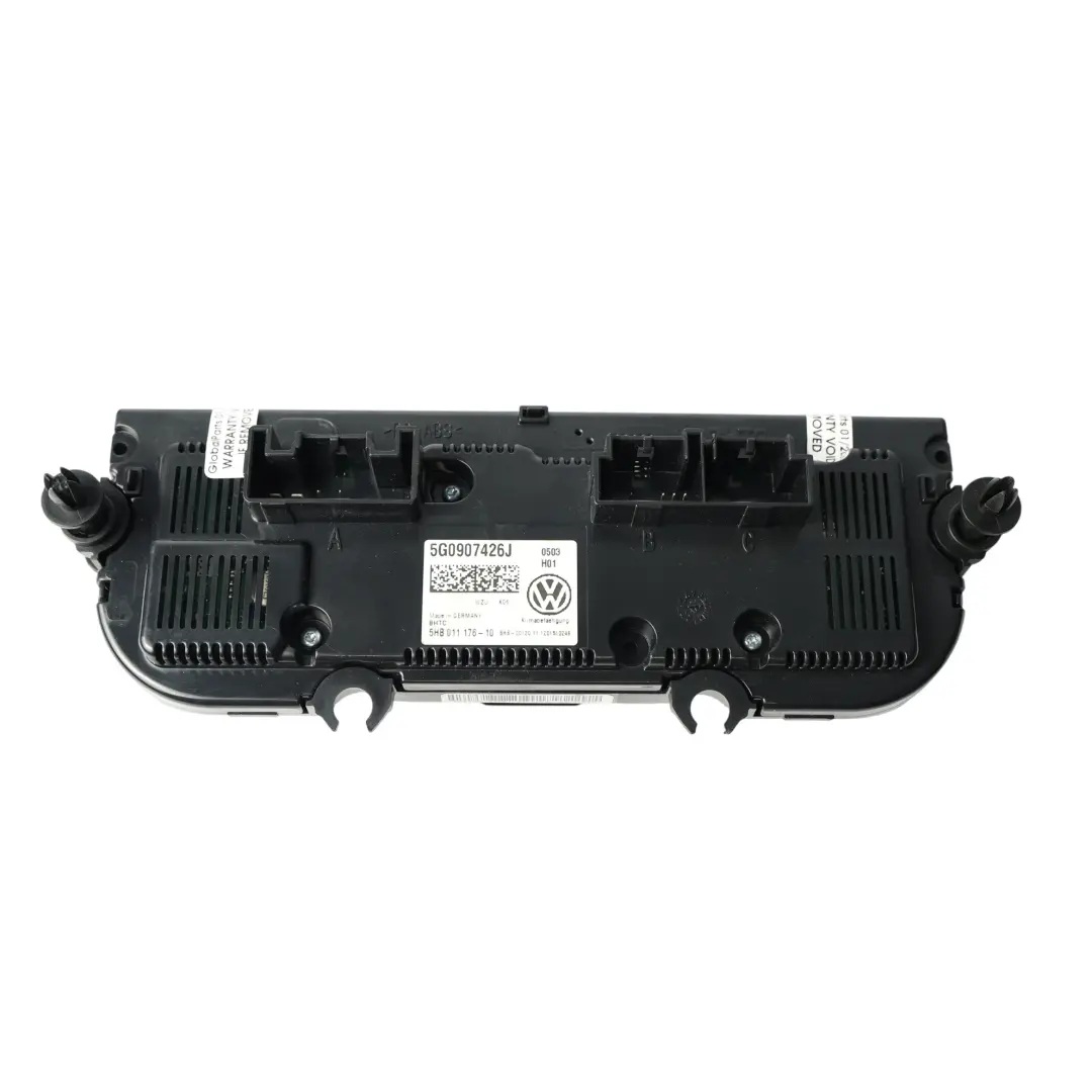 A/C Calefacción Panel De Control Unidad De Interruptor para VW Golf VII con número de pieza 5G0907426J VW Golf VII A/C Calefacción Panel De Control Unidad De Interruptor - SKU 5G0907426J - Número de pieza 5G0907426J