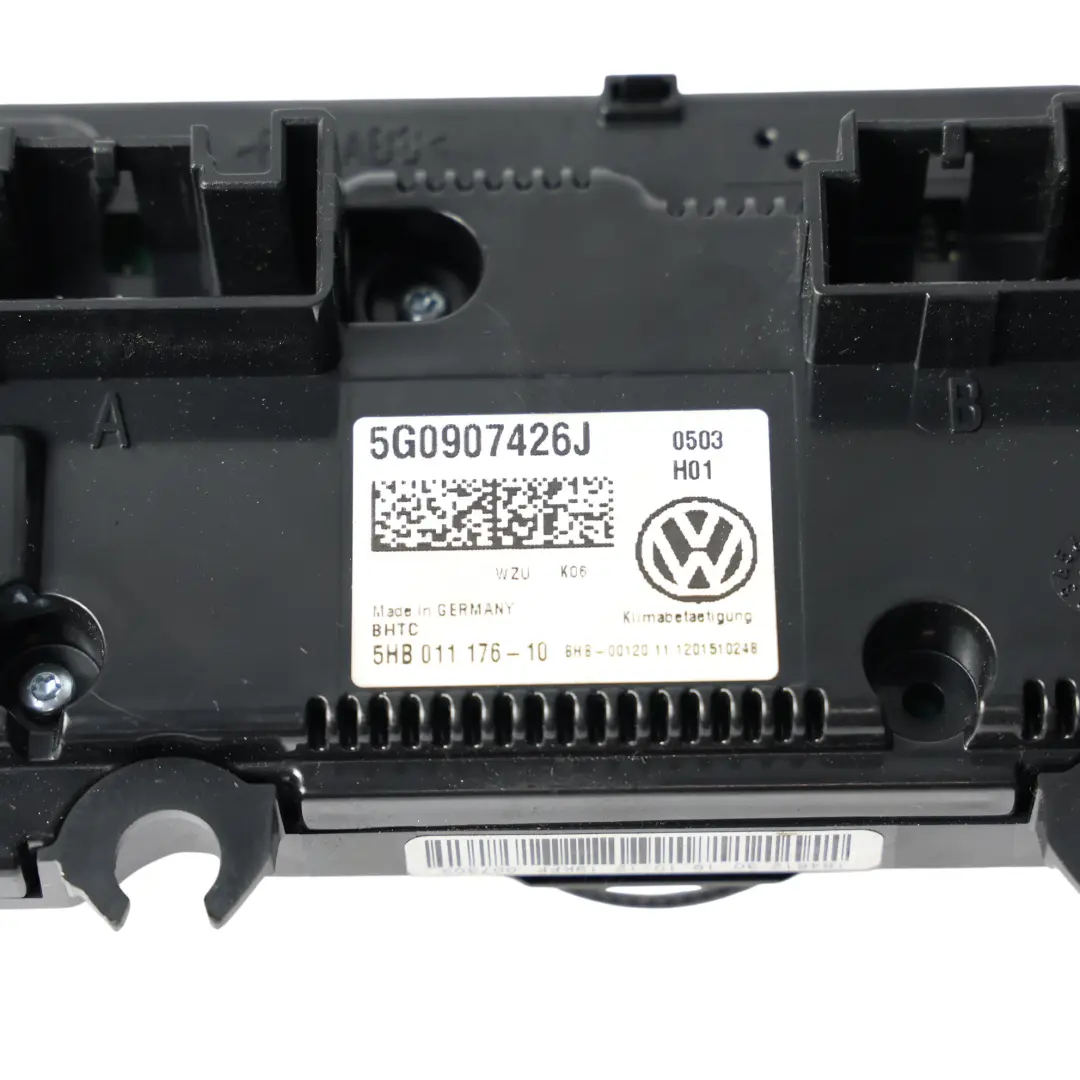 Volkswagen VW Golf VII A/C Riscaldatore Pannello Interruttore Unità - SKU 5G0907426J - Numero di parte 5G0907426J