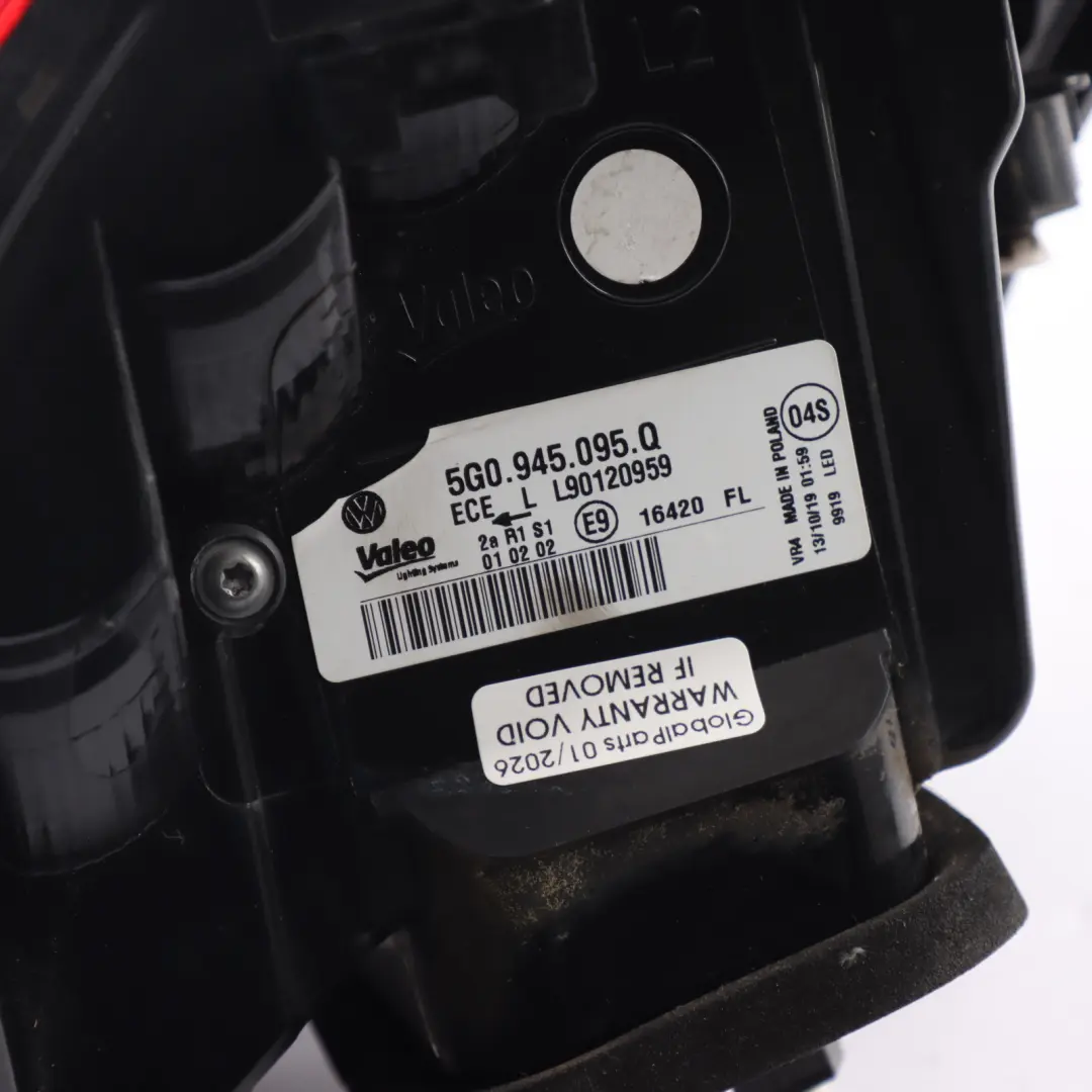 Volkswagen Golf 5G Light Lamp Rear Taillight Left Outer N/S - SKU 5G0945095Q-2 - Part number 5G0945095Q