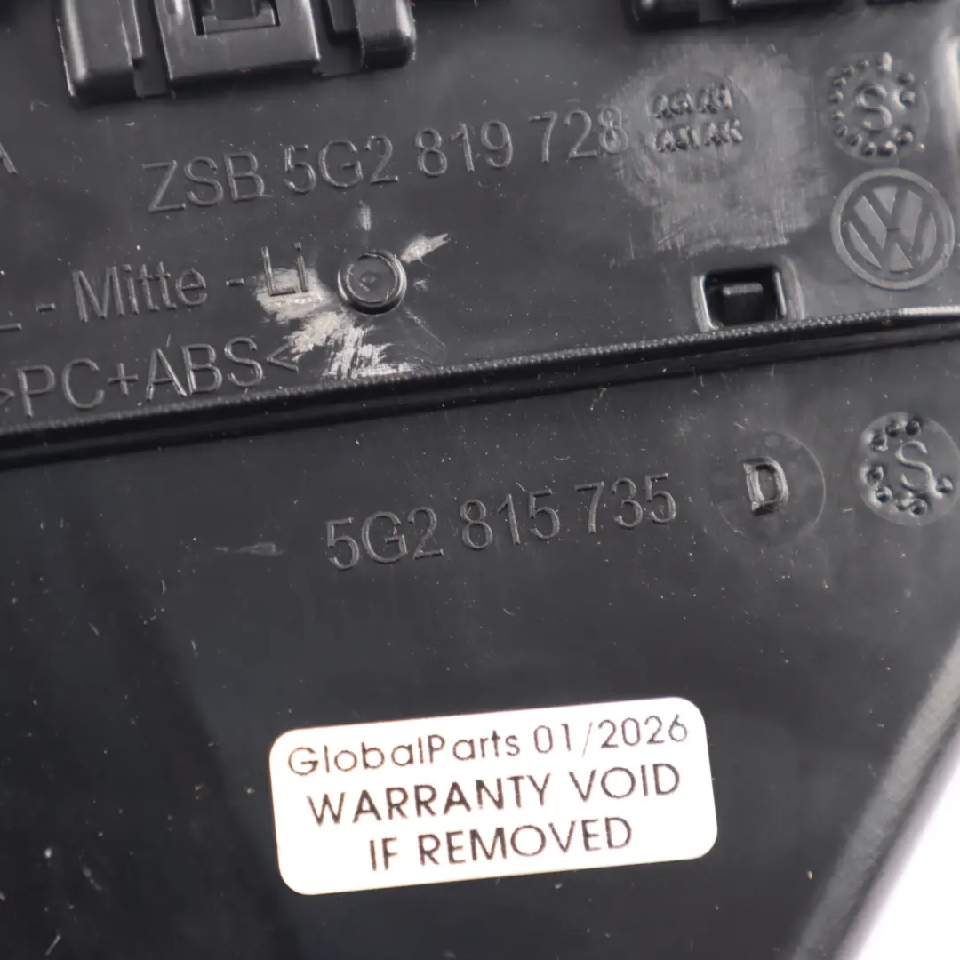 Volkswagen VW Golf Mk7 Dashboard Air Vent Heater Centre Trim Panel - SKU RHD-5G2815735D - Part number 5G2815735D